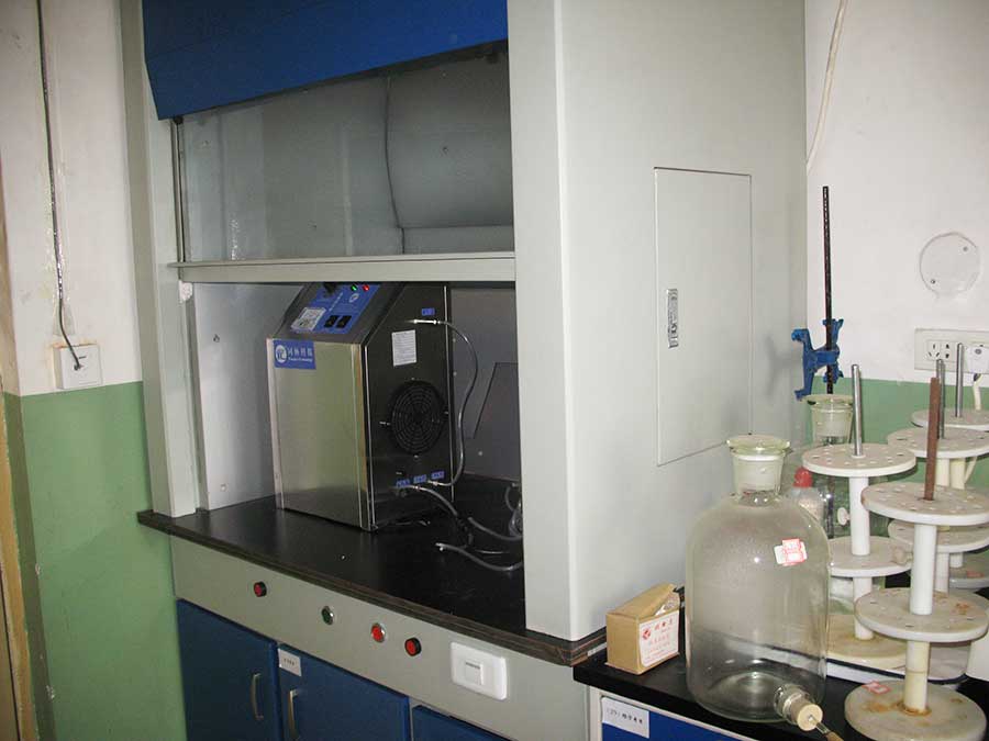 3S-T實驗室用臭氧發生器試驗現場