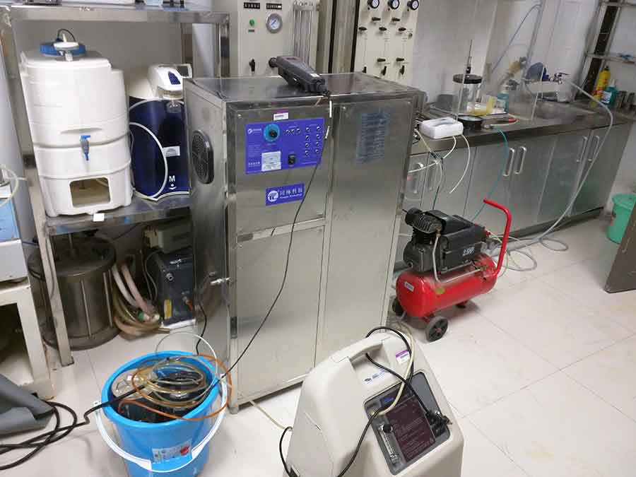 清華大學水利學院臭氧處理水實驗